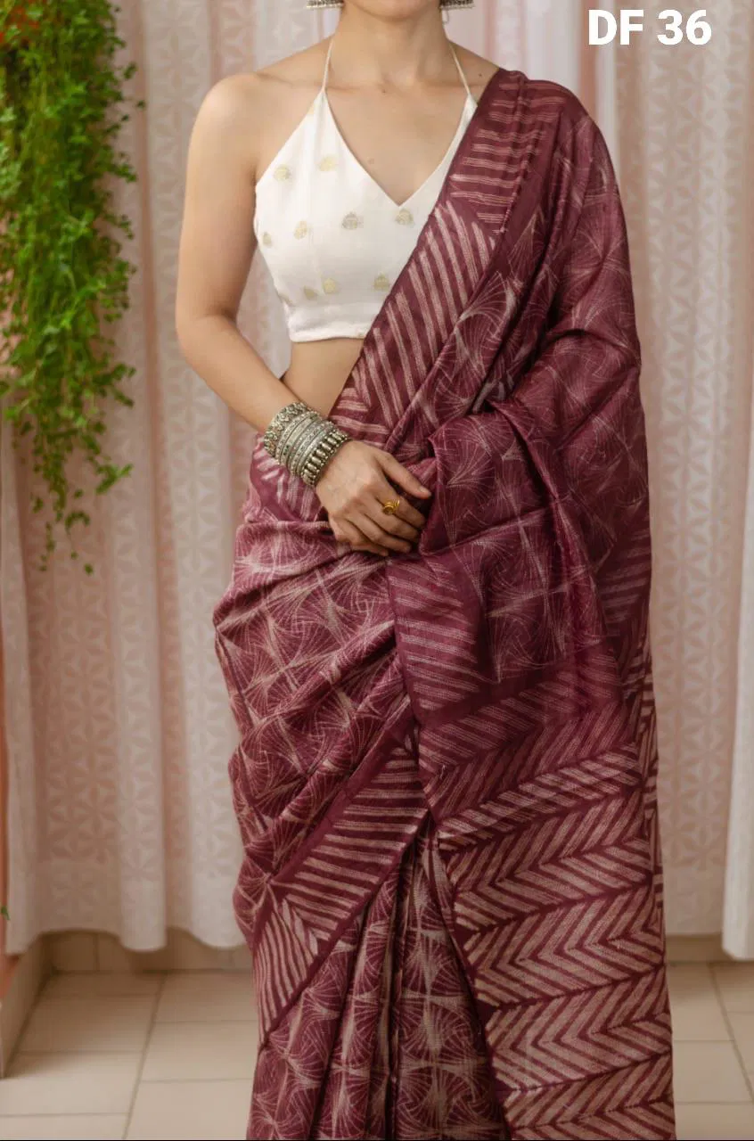 Df 36 George's Premium Chanderi Digital Printed Saree Catalog 